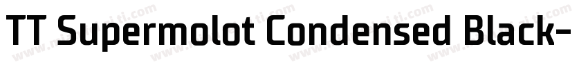 TT Supermolot Condensed Black字体转换